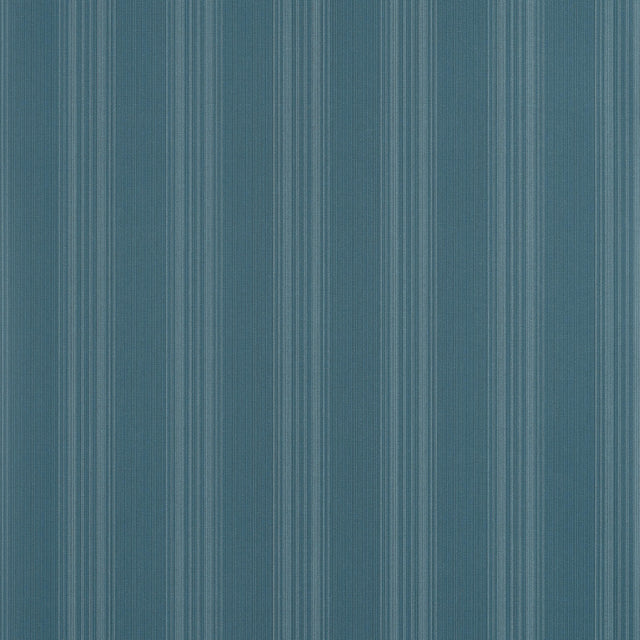 Thibaut Scarlet Stripe Peacock Blue Wallpaper