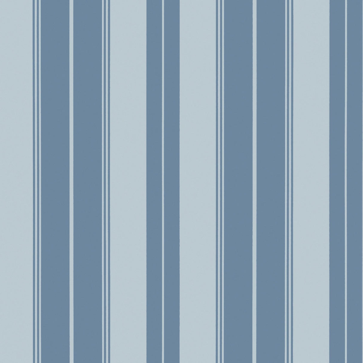 Thibaut NORFOLK STRIPE French Blue Wallpaper