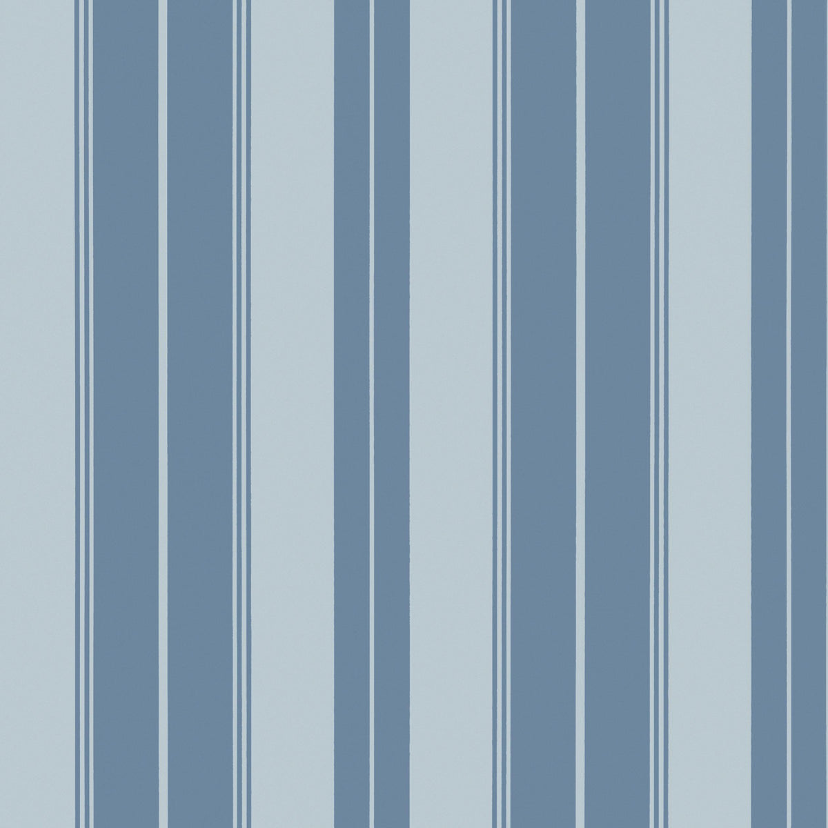 Thibaut Norfolk Stripe French Blue Wallpaper