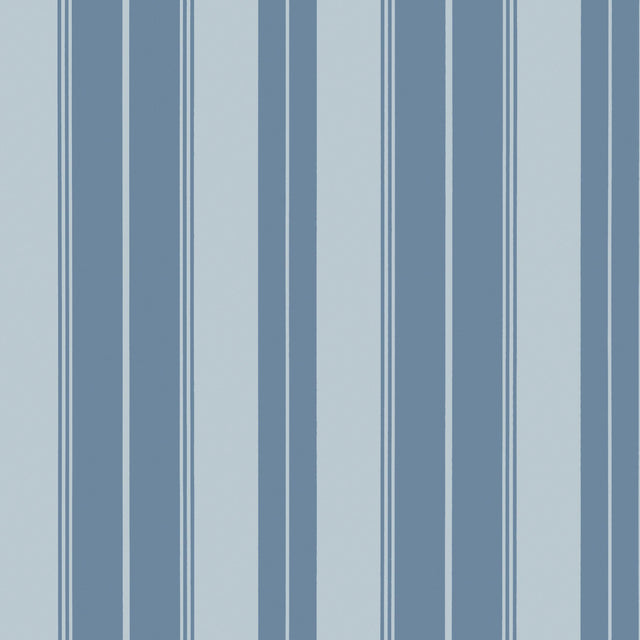 Thibaut Norfolk Stripe French Blue Wallpaper