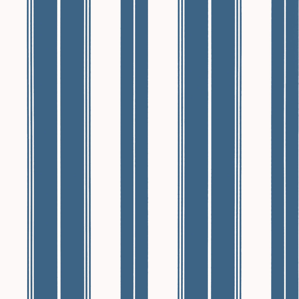 Thibaut Norfolk Stripe Navy Wallpaper