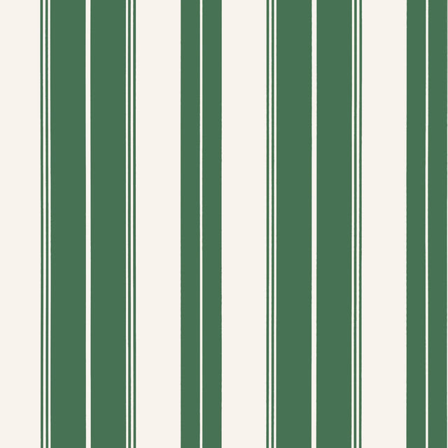 Thibaut Norfolk Stripe Green Wallpaper