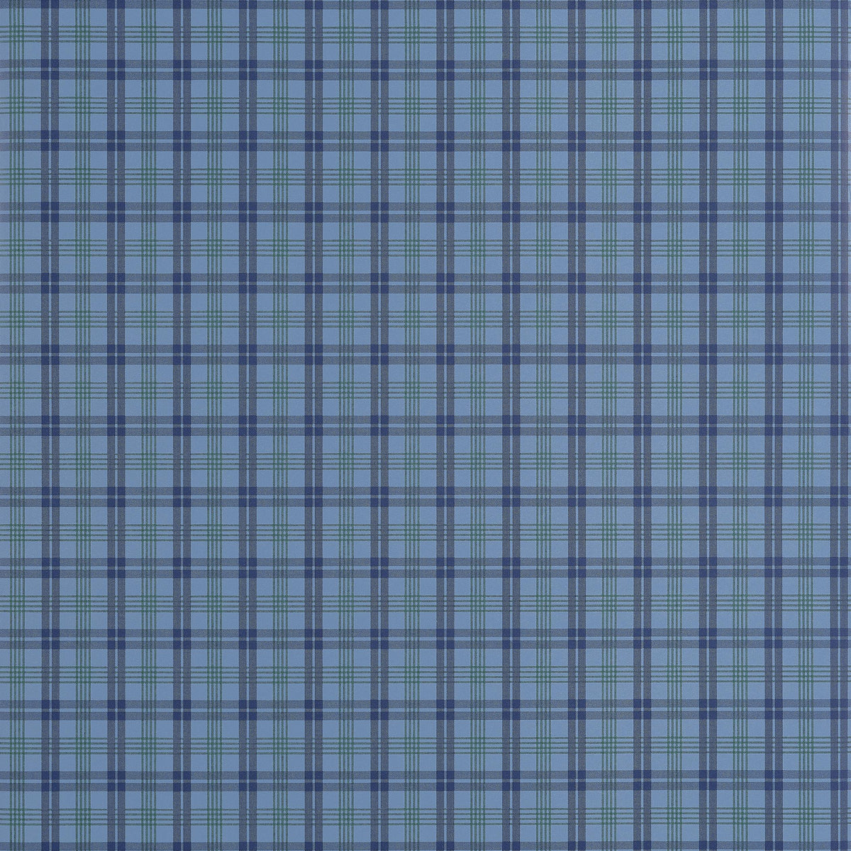 Thibaut Huntley Plaid Navy Wallpaper