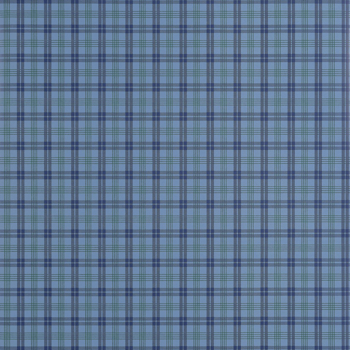 Thibaut HUNTLEY PLAID Navy Wallpaper