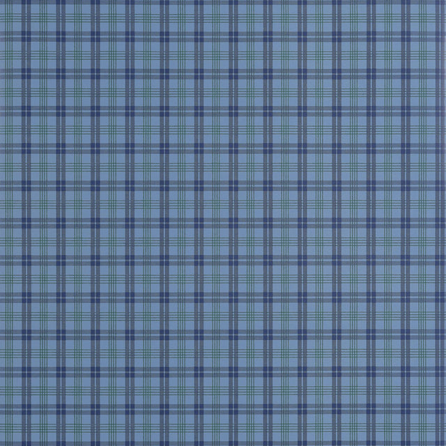 Thibaut HUNTLEY PLAID Navy Wallpaper