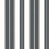 Thibaut NORFOLK STRIPE Charcoal Black Wallpaper