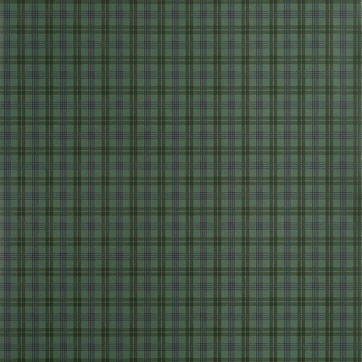 Thibaut HUNTLEY PLAID Dark Green Wallpaper