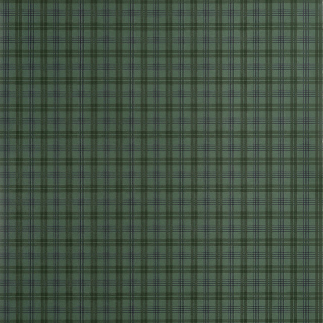 Thibaut HUNTLEY PLAID Dark Green Wallpaper