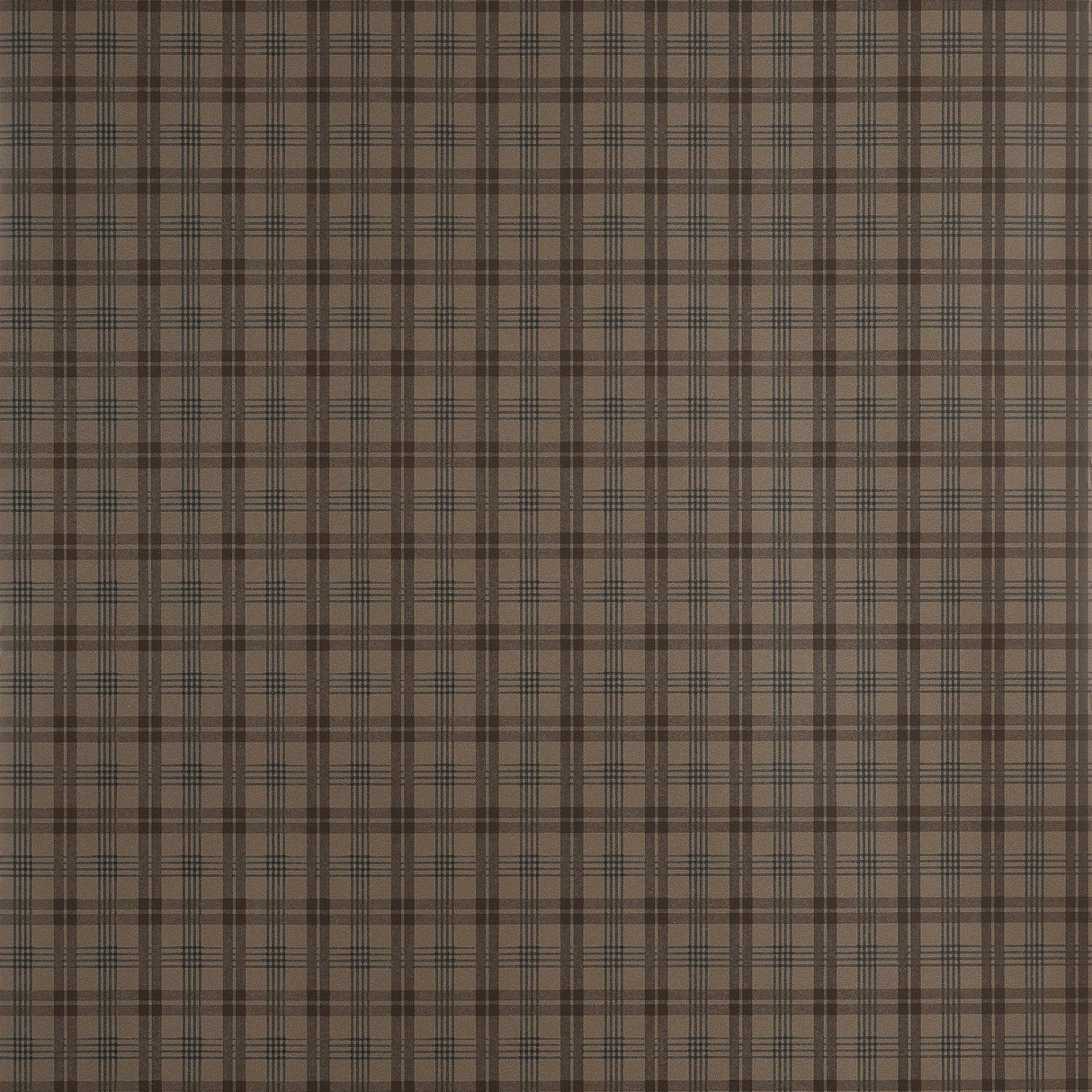 Thibaut HUNTLEY PLAID Brown Wallpaper