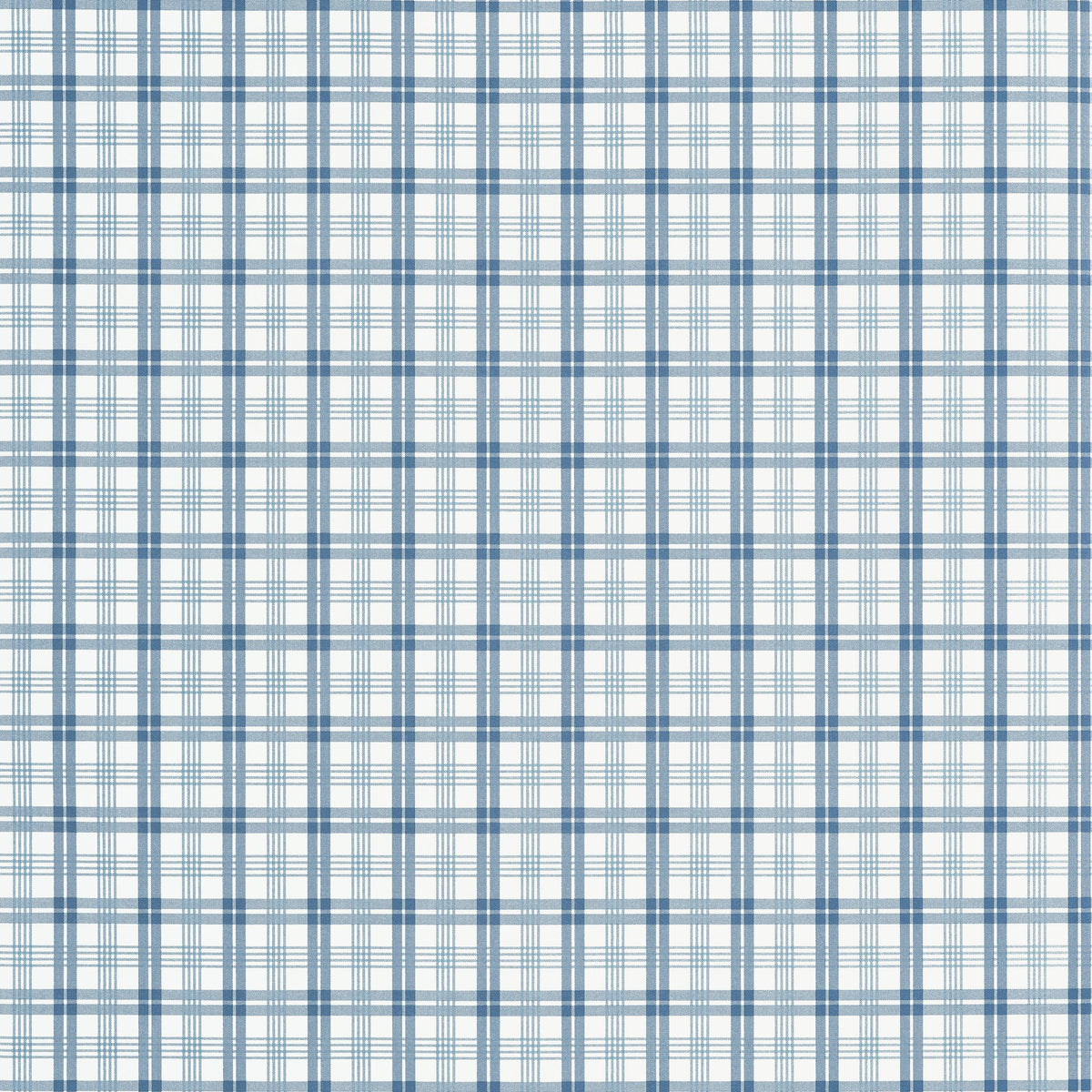 Thibaut Huntley Plaid Blue Wallpaper