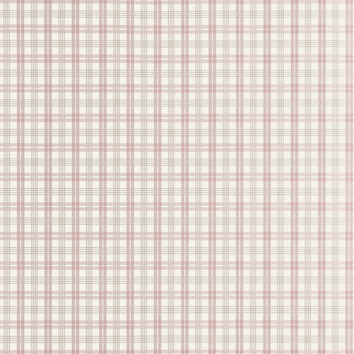 Thibaut HUNTLEY PLAID Blush Wallpaper