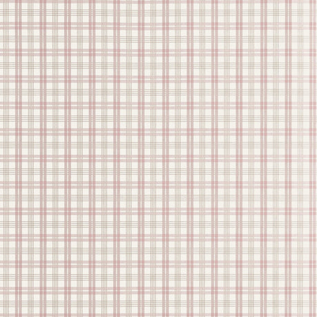 Thibaut HUNTLEY PLAID Blush Wallpaper