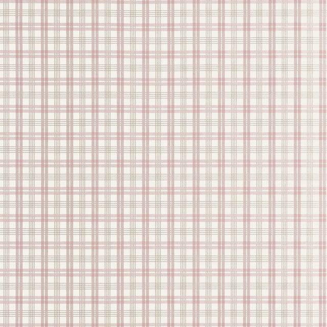 Thibaut HUNTLEY PLAID Blush Wallpaper