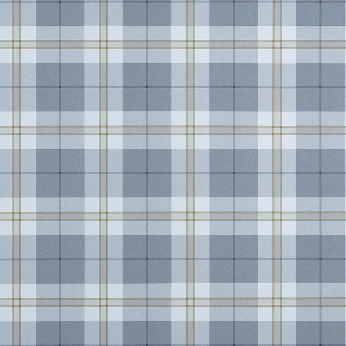 Thibaut DOUGLAS PLAID Slate Wallpaper