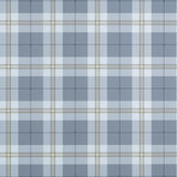 Thibaut DOUGLAS PLAID Slate Wallpaper