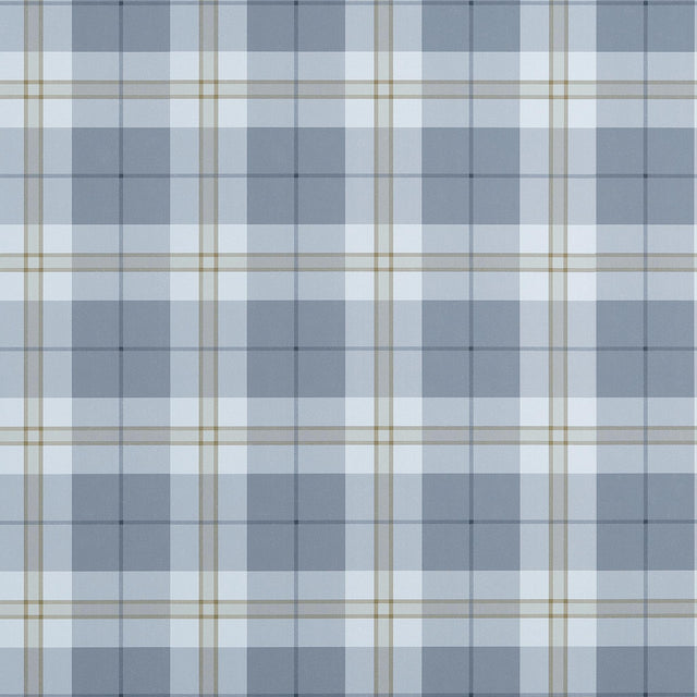 Thibaut DOUGLAS PLAID Slate Wallpaper