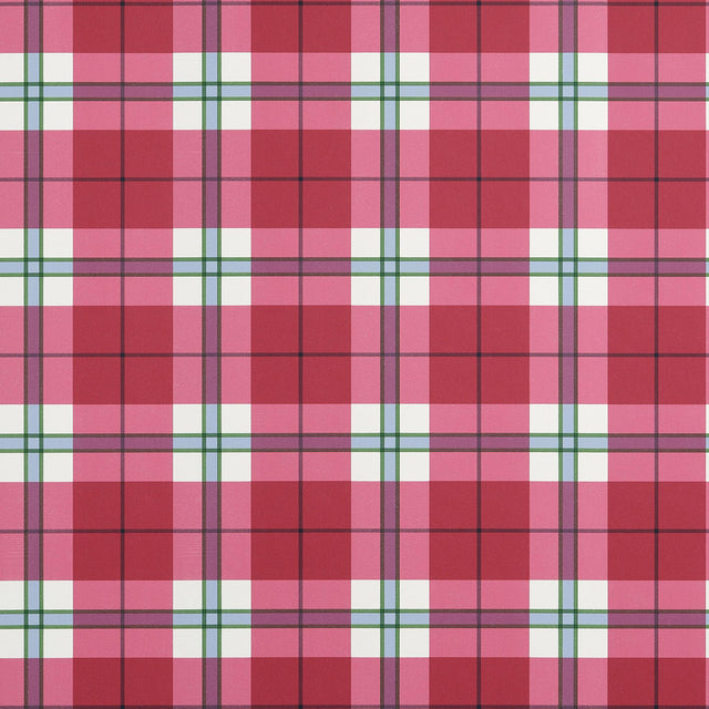 Thibaut DOUGLAS PLAID Red Wallpaper