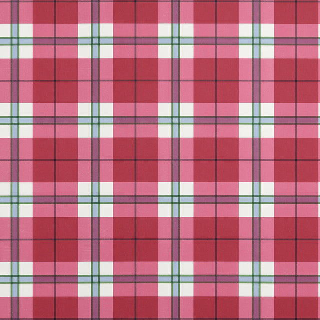 Thibaut Douglas Plaid Red Wallpaper