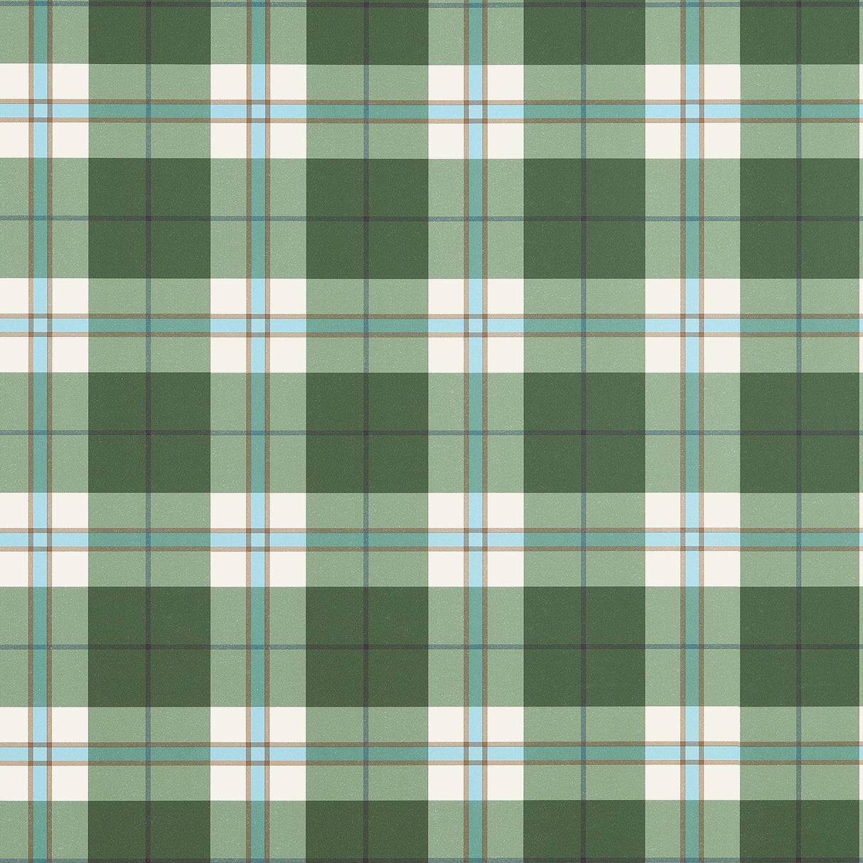 Thibaut DOUGLAS PLAID Green Wallpaper