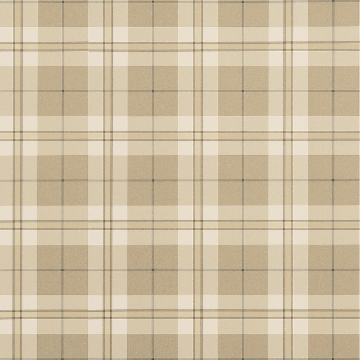 Thibaut DOUGLAS PLAID Camel Wallpaper