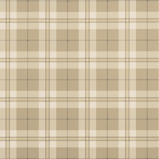 Thibaut DOUGLAS PLAID Camel Wallpaper