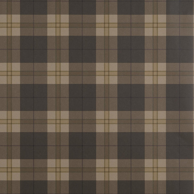 Thibaut DOUGLAS PLAID Brown Wallpaper
