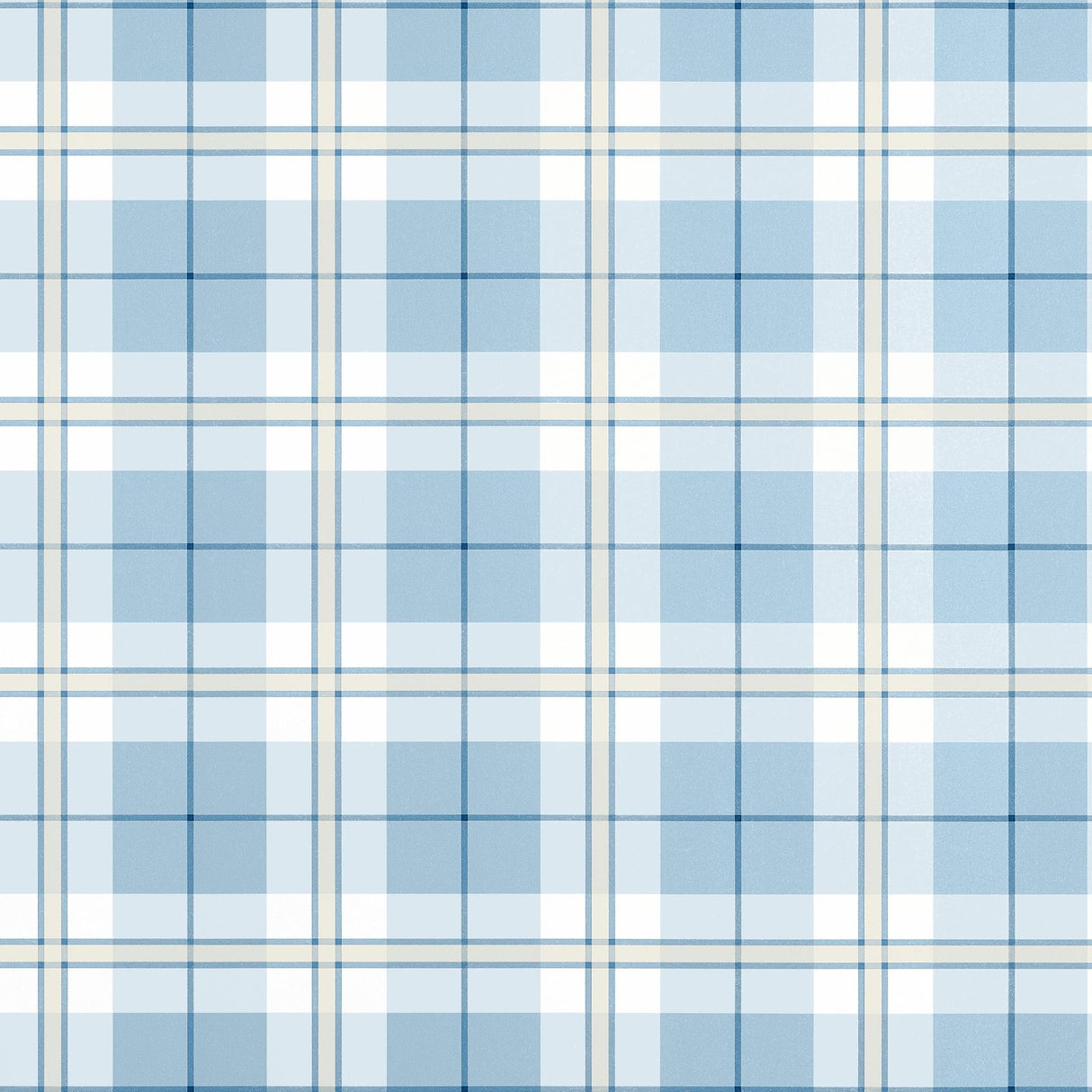 Thibaut DOUGLAS PLAID Light Blue Wallpaper
