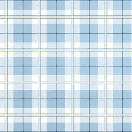 Thibaut DOUGLAS PLAID Light Blue Wallpaper