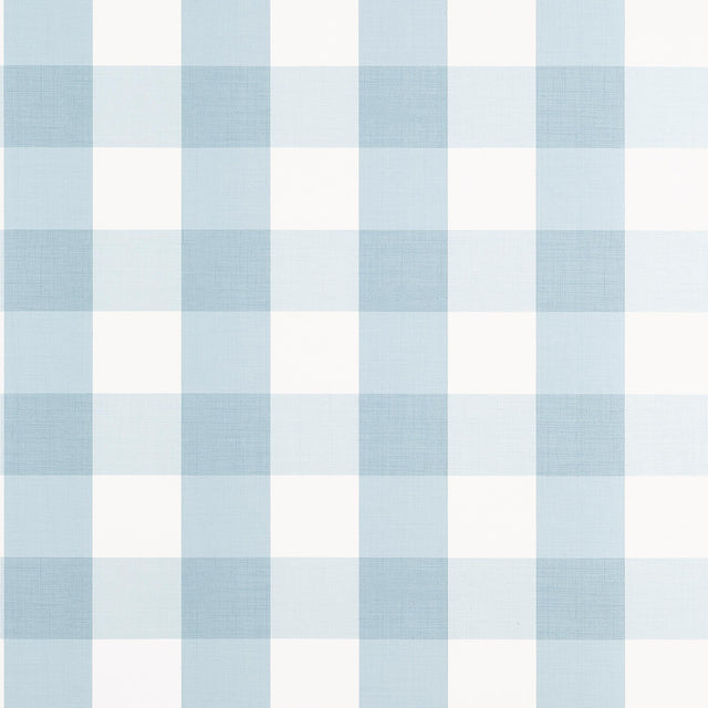 Thibaut Buffalo Check Spa Blue Wallpaper