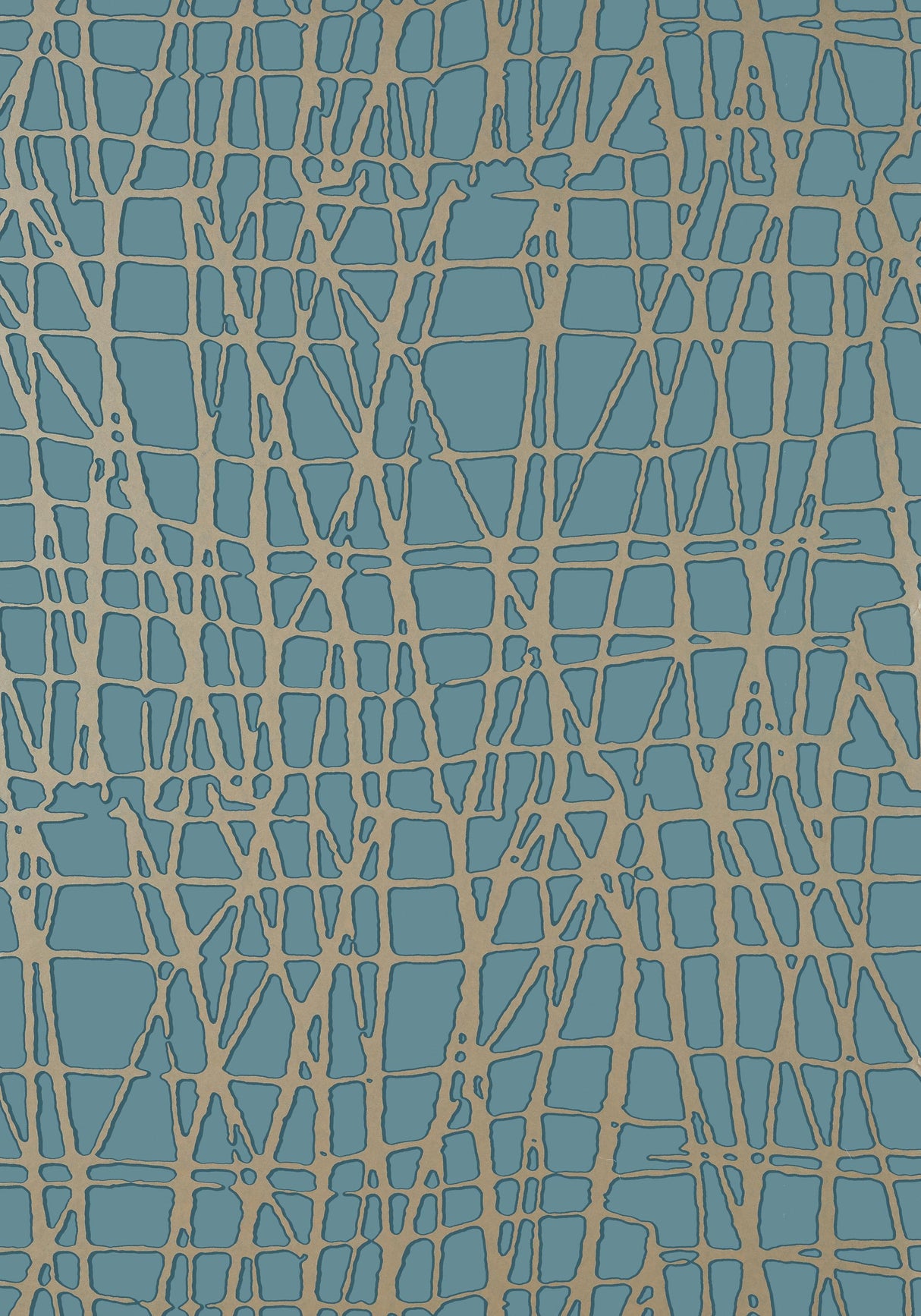 Thibaut MORI Metallic Pewter on Mineral Wallpaper