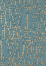 Thibaut MORI Metallic Pewter on Mineral Wallpaper