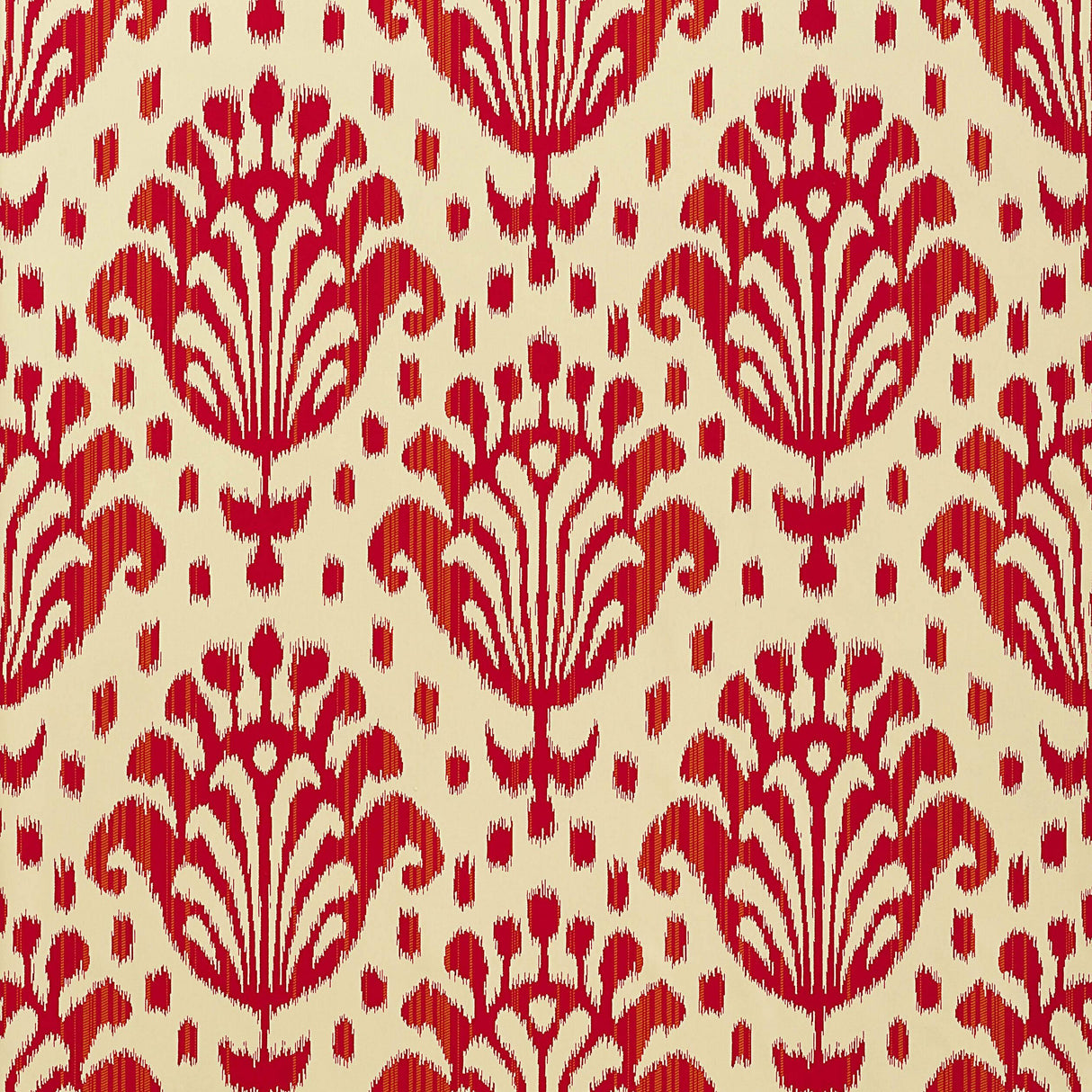 Thibaut Thai Ikat Raspberry Wallpaper