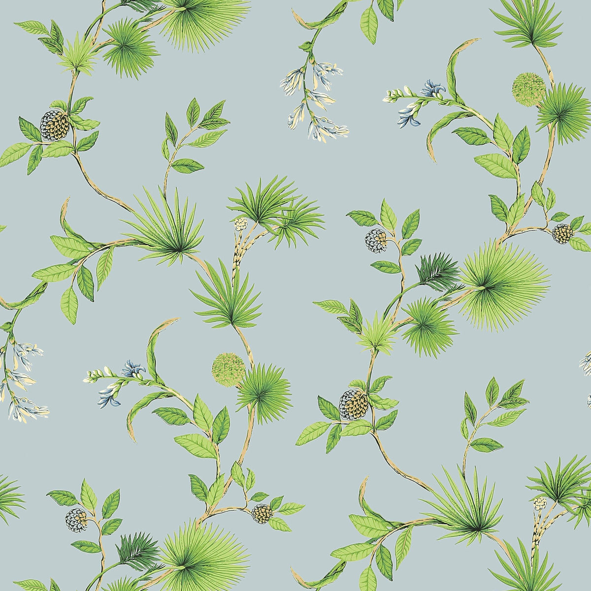 Thibaut De Soto Blue Wallpaper