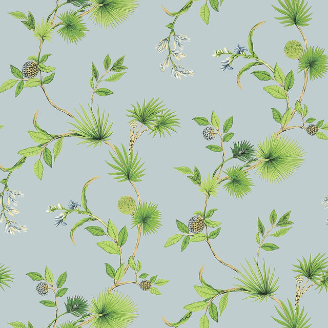 Thibaut De Soto Blue Wallpaper
