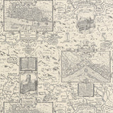 Thibaut London Map Off White Wallpaper