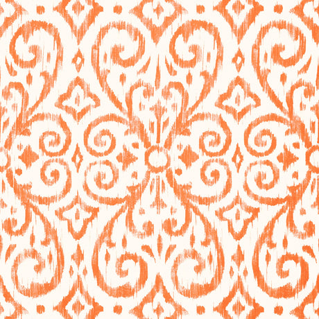 Thibaut Patara Ikat Coral Wallpaper