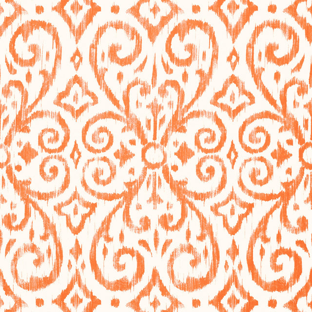 Thibaut Patara Ikat Coral Wallpaper