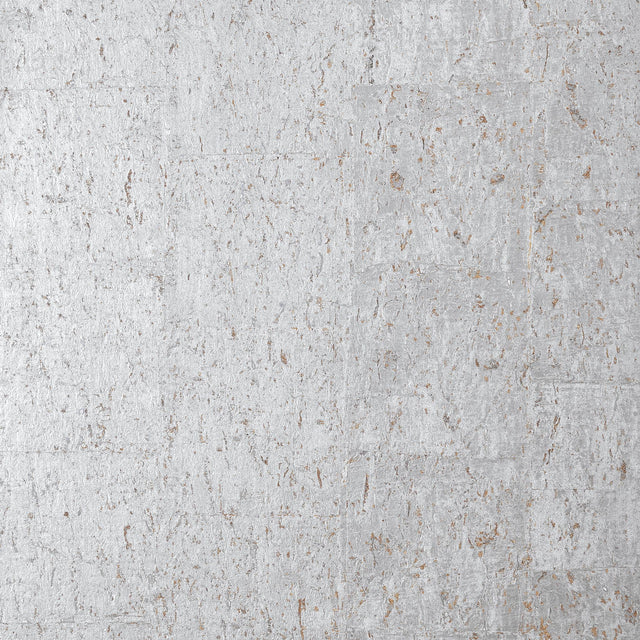 Thibaut CORK Metallic Silver Wallpaper