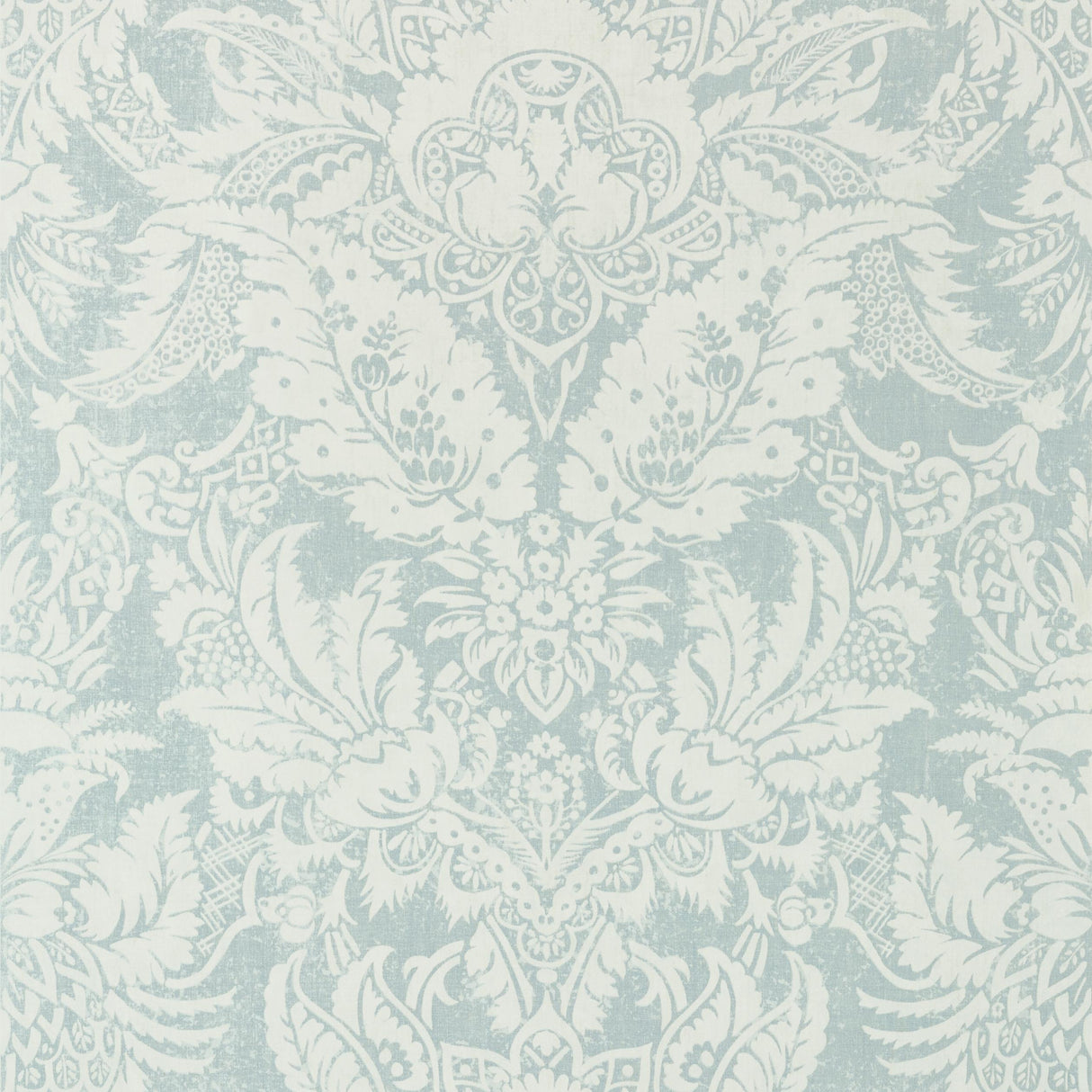 Thibaut Chardonnet Damask Aqua Wallpaper