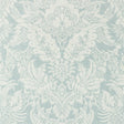 Thibaut Chardonnet Damask Aqua Wallpaper