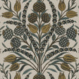 Thibaut Corneila Grey And Gold Wallpaper