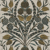 Thibaut Corneila Grey And Gold Wallpaper
