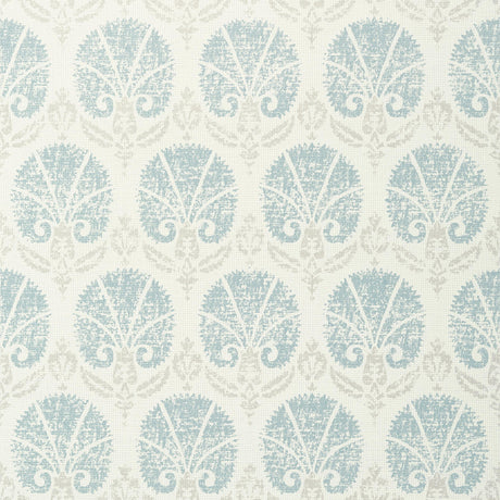 Thibaut Turkish Damask Aqua Wallpaper