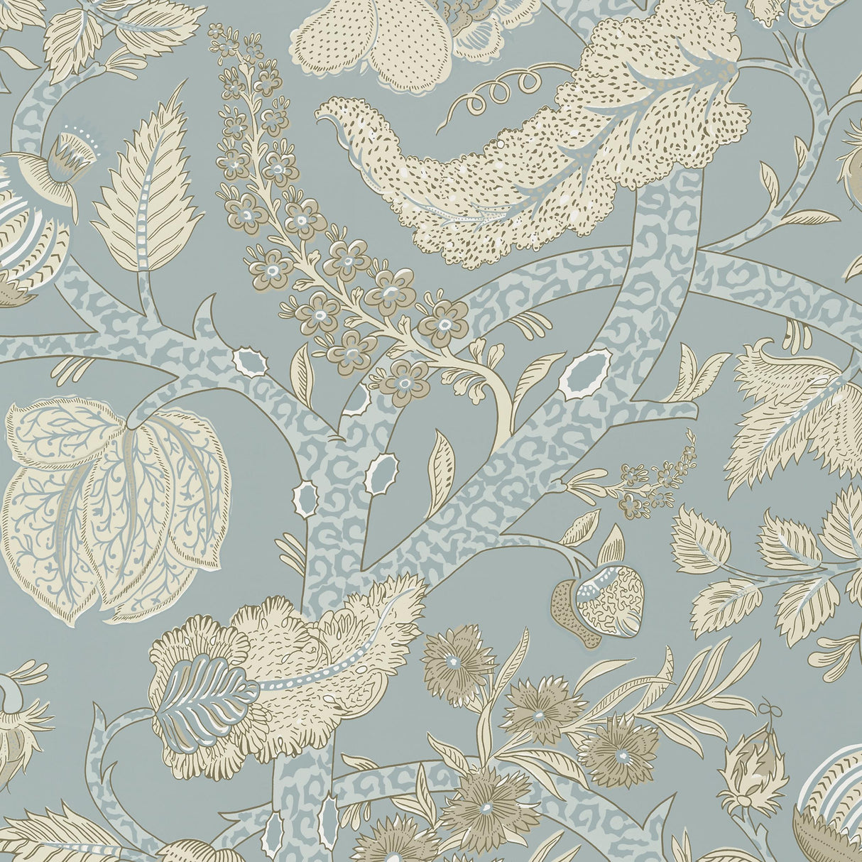 Thibaut Macbeth Aqua Wallpaper