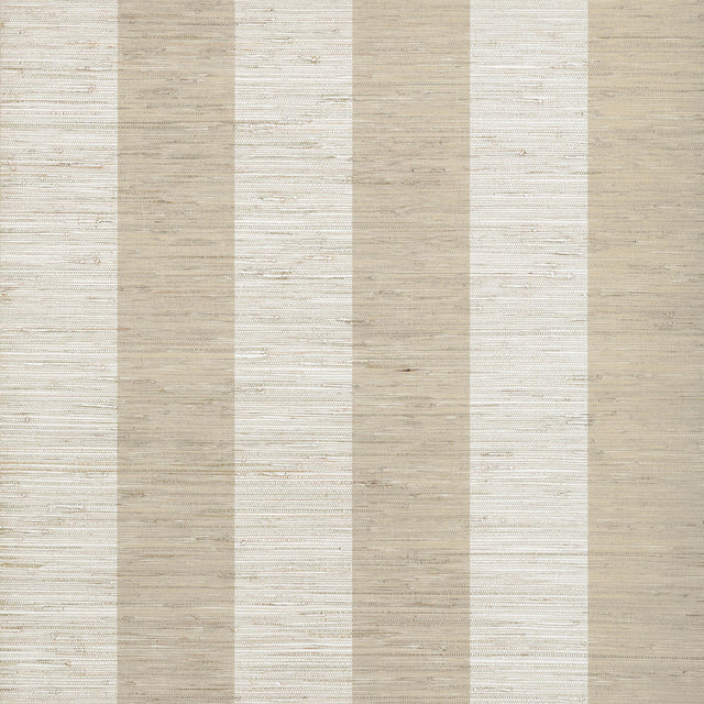 Thibaut Crossroad Stripe Beige Wallpaper