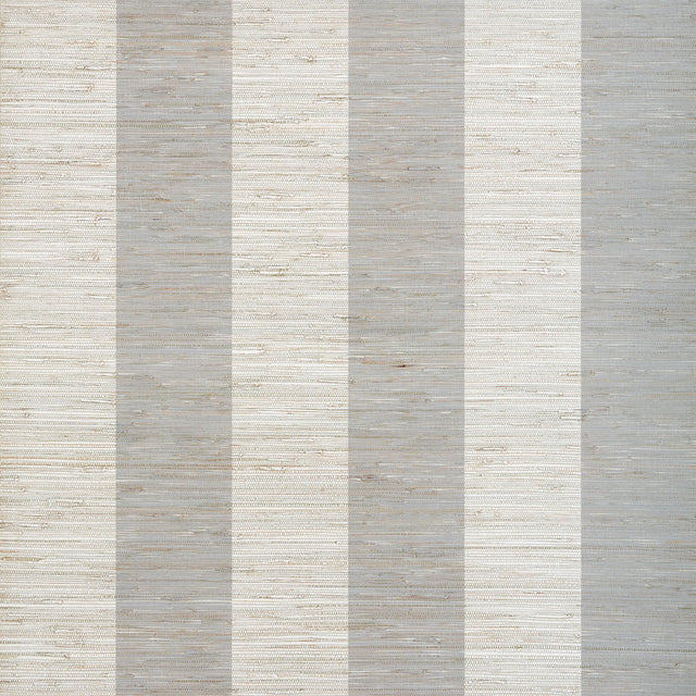 Thibaut Crossroad Stripe Grey Wallpaper