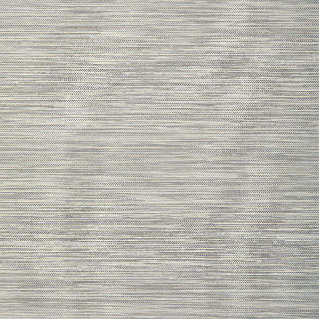 Thibaut Stream Weave Silver On Grey Wallpaper