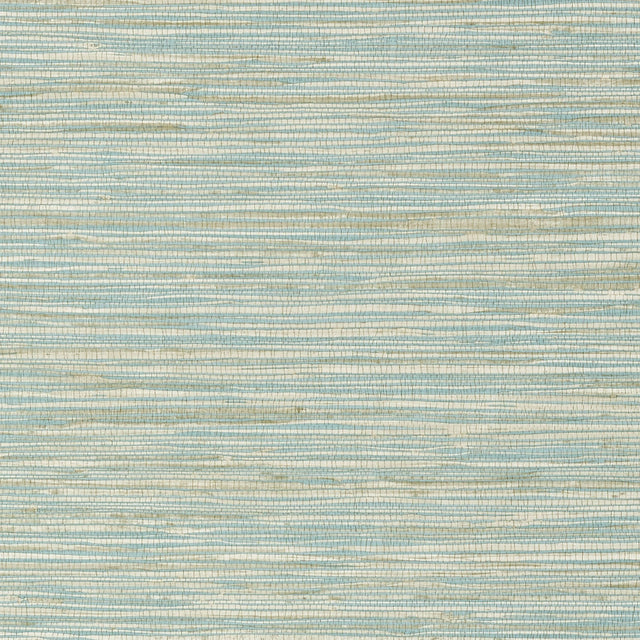 Thibaut Jindo Grass Beige On Mineral Wallpaper