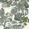 Thibaut Asian Scenic Grey Wallpaper