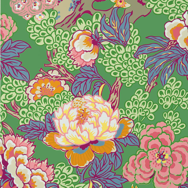 Thibaut Honshu Green Wallpaper
